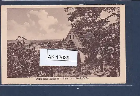 [Ansichtskarte] AK Ostseebad Misdroy Blick von Königshöhe 1940. 