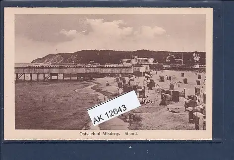 [Ansichtskarte] AK Ostseebad Misdroy Strand 1940. 