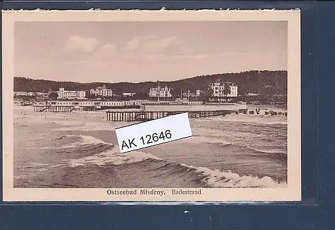 [Ansichtskarte] AK Ostseebad Misdroy Badestrand 1940. 