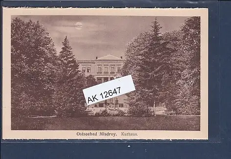 [Ansichtskarte] AK Ostseebad Misdroy Kurhaus 1940. 