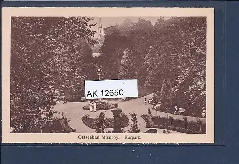 [Ansichtskarte] AK Ostseebad Misdroy Kurpark 1940. 