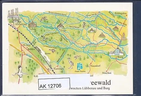 [Ansichtskarte] AK Oberspreewald zwischen Lübbenau und Burg 1986. 
