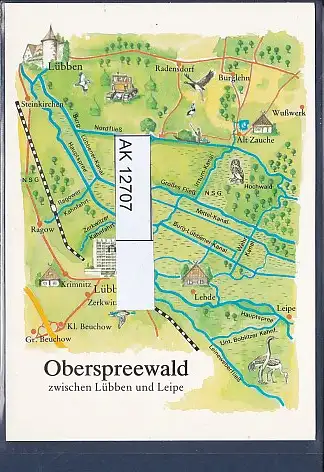 [Ansichtskarte] AK Oberspreewald zwischen Lübben und Leipe 1986. 