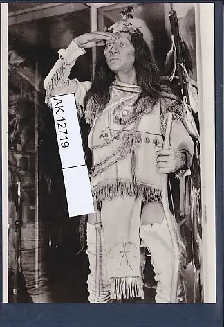 [Ansichtskarte] AK Indianer Museum Radebeul Apatsche Krieger 1975. 