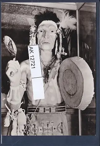 [Ansichtskarte] AK Indianer Museum Radebeul Zaubermann 1975. 