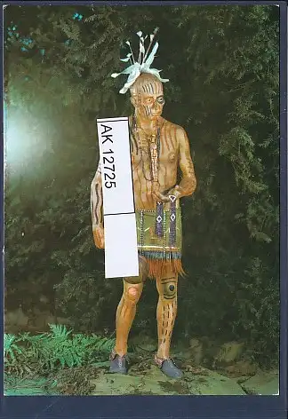 [Ansichtskarte] AK Indianer Museum Radebeul Irokesen Häuptling 1975. 