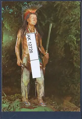 [Ansichtskarte] AK Indianer Museum Radebeul Komantschen Krieger 1975. 