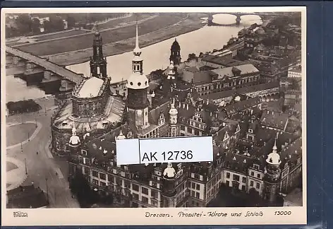 [Ansichtskarte] AK Dresden Propstei - Kirche und Schloß 1967. 
