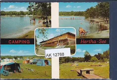 [Ansichtskarte] AK Camping Hertha See 5.Ansichten Tecklenburg Hörstel 1967. 