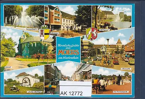 [Ansichtskarte] AK Herzliche Grüße aus Moers am Niederrhein 8.Ansichten 1985. 