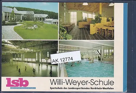 [Ansichtskarte] AK Willi Weyer Schule Sportschule 4.Ansichten Sundern Hachen 1985. 