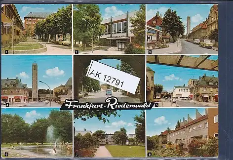 [Ansichtskarte] AK Frankfurt Riederwald 9.Ansichten Engelsplatz - Schäfflestraße 1972. 