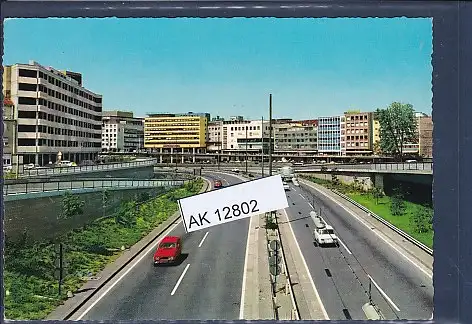 [Ansichtskarte] AK Saarbrücken Stadtautobahn 1970. 