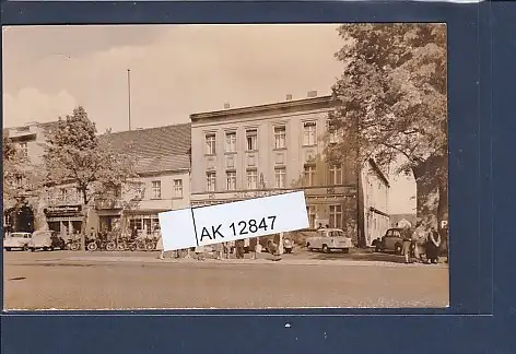 [Ansichtskarte] AK Zossen Am Markt 1966. 