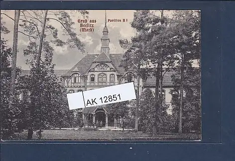 [Ansichtskarte] AK Gruß aus Beelitz ( Mark) Pavillon B 1 1916. 