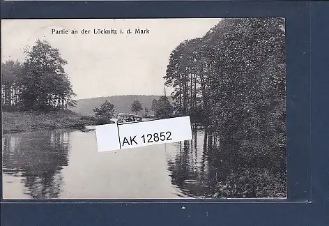 [Ansichtskarte] AK Partie an der Löcknitz i.d. Mark 1912. 