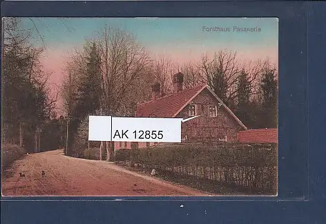 [Ansichtskarte] AK Forsthaus Fasanerie 1915. 