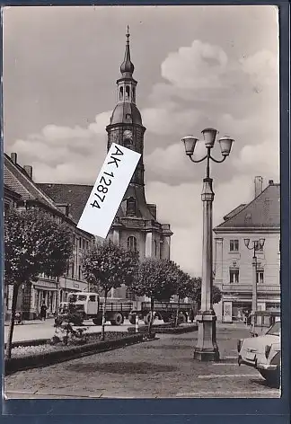 [Ansichtskarte] AK Großenhain Karl Marx Platz und Marienkirche 1964. 