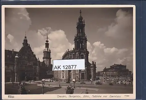 [Ansichtskarte] AK Dresden Georgentor Schloss Hofkirche und Opernhaus 1953. 