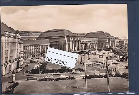 [Ansichtskarte] AK Messestadt Leipzig - Hauptbahnhof 1966. 