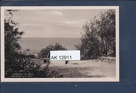 [Ansichtskarte] AK Arendsee Durchblick aufs Meer 1940. 