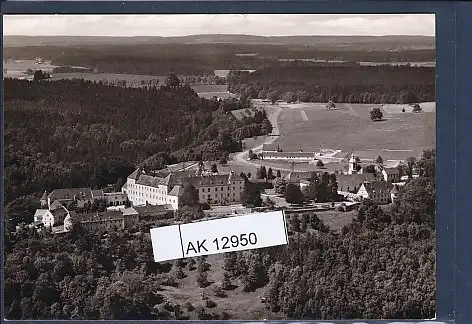 [Ansichtskarte] AK Schloss Zeil über Leutkirch / Allgäu Luftbild 1957. 