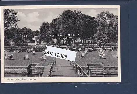 [Ansichtskarte] AK Haus Zur Linde am See Berlin Gatow 1953. 