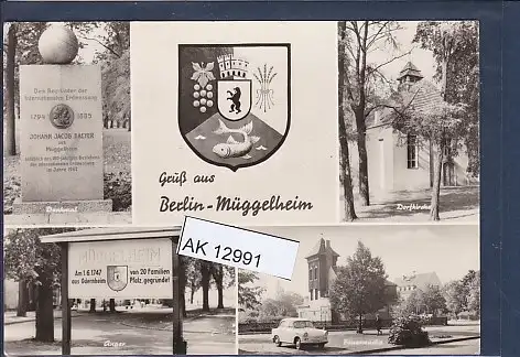 [Ansichtskarte] AK Gruß aus Berlin Müggelheim 4.Ansichten Feuerwache 1973. 