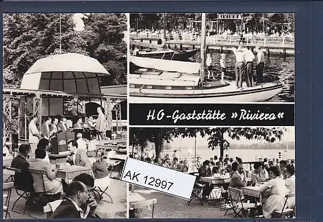 [Ansichtskarte] AK HO Gaststätte Riviera 3.Ansichten Berlin Grünau 1971. 