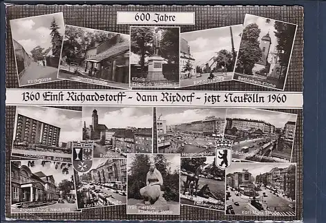 [Ansichtskarte] AK Einst Richardstorff dann Rixdorf jetzt Neukölln 14.Ansichten 1960. 