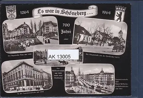 [Ansichtskarte] AK Es war in Schöneberg 5.Ansichten 1964. 