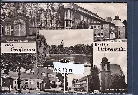 [Ansichtskarte] AK Viele Grüße aus Berlin Lichtenrade 5.Ansichten Sanatorium Birkenhaag 1962. 