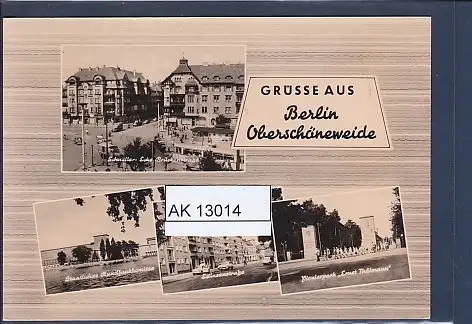 [Ansichtskarte] AK Grüsse aus Berlin Oberschöneweide 4.Ansichten Schneller Ecke Brückenstraße 1963. 