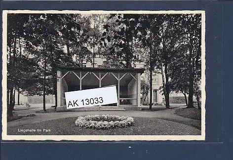 [Ansichtskarte] AK Liegehalle im Park St. Josefs Haus Bad Lippspringe 1961. 