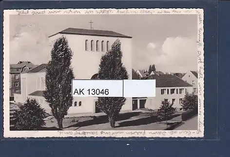 [Ansichtskarte] AK Kath. Pfarrkirche Heilig Kreuz Detmold 1953. 