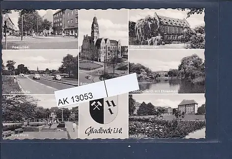 [Ansichtskarte] AK Gladbeck i. W. 7.Ansichten Postallee - Autostraße 1965. 