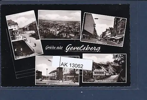 [Ansichtskarte] AK Grüße aus Gevelsberg 5.Ansichten Sparkasse - Nirgenaplatz 1965. 