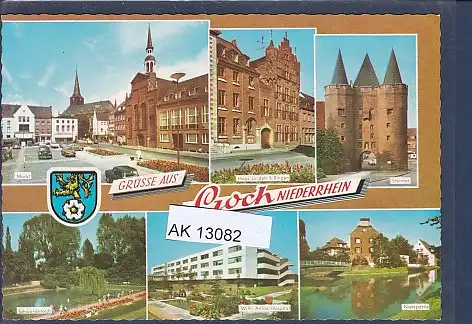 [Ansichtskarte] AK Grüsse aus Goch Niederrhein 6.Ansichten Steintor - Wilh. Anton Hospital 1970. 