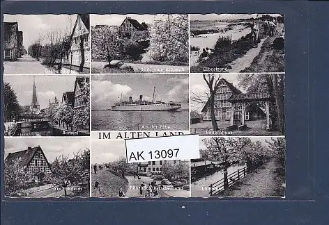 [Ansichtskarte] AK Im Alten Land 9.Ansichten Giebelhäuser - Borstel 1960. 