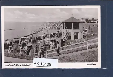[Ansichtskarte] AK Nordseebad Büsum Strandleben 1960. 
