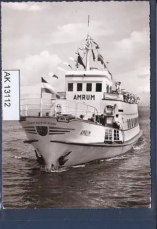 [Ansichtskarte] AK Bäderschiff MS Amrum Linienverkehr Schlüttsiel-Halligen-Amrum 1963. 