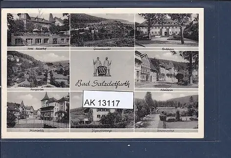 [Ansichtskarte] AK Bad Salzdetfurth 8.Ansichten Hotel Kaiserhof - Jugendherberge 1952. 