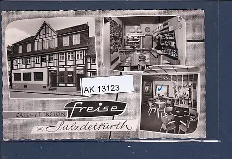 [Ansichtskarte] AK Bad Salzdetfurth Cafe und Pension Freise 3.Ansichten 1961. 