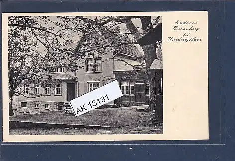 [Ansichtskarte] AK Forsthaus Plessenburg bei Ilsenburg / Harz 1936. 