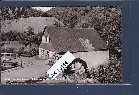 [Ansichtskarte] AK Letzte wassergetriebene Edelsteinschleife am Idarbach 1960. 