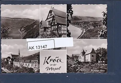 [Ansichtskarte] AK Kröv an der Mosel 5.Ansichten St. Josefs Haus - Echternacher Haus 1958. 