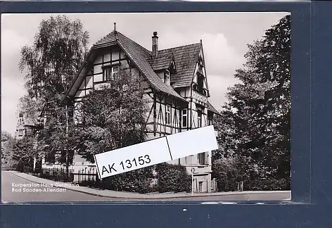 [Ansichtskarte] AK Kurpension Haus Germania Bad Sooden Allendorf 1959. 