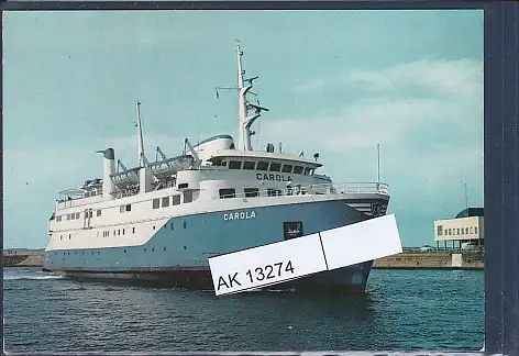 [Ansichtskarte] AK LB Färjan M/S Carola Hälsingborg - Helsingör 1970. 