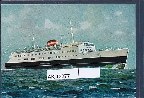 [Ansichtskarte] AK M/F Kong Frederik IX Fugleflugtslinien Rodby Fehmarn 1970. 