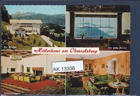 [Ansichtskarte] AK Hitlerhaus am Obersalzberg 4.Ansichten Konferenzzimmer - Arbeitszimmer 1970. 